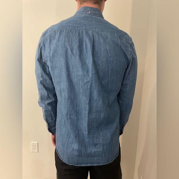 Mens denim button up - Picture 4 of 7